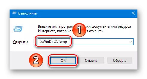 Atidarykite laikiną aplanką per programą