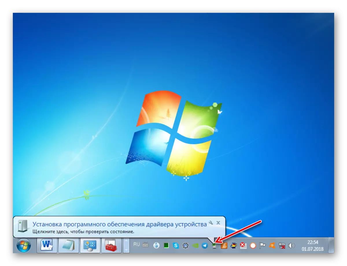 การติดตั้งซอฟต์แวร์และไดรเวอร์อุปกรณ์ USB ใน Windows 7