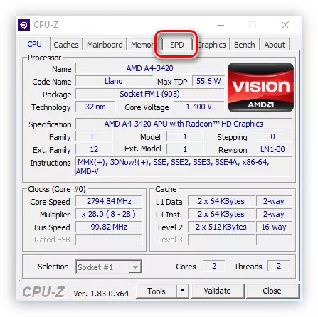 SPD Tab i CPU Z