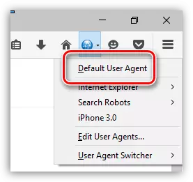 Firefox üçün istifadəçi Agent Switcher