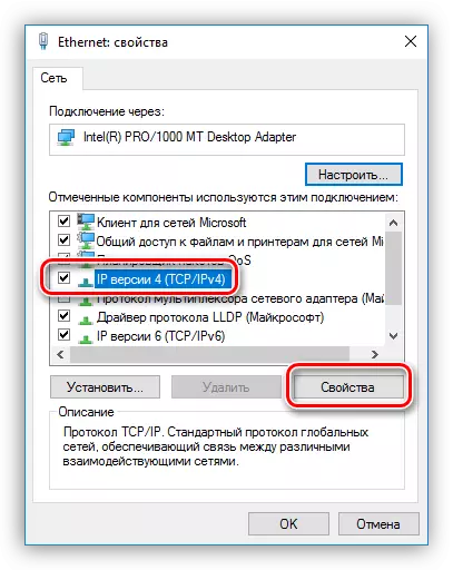 Övergång till TCP-IP V4-protokollegenskaper i Windows 10