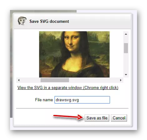 Scarica un'immagine con DrawsVG su un computer