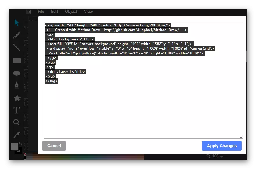 I-edit ang imahe ng SVG sa antas ng code sa paraan ng pagguhit
