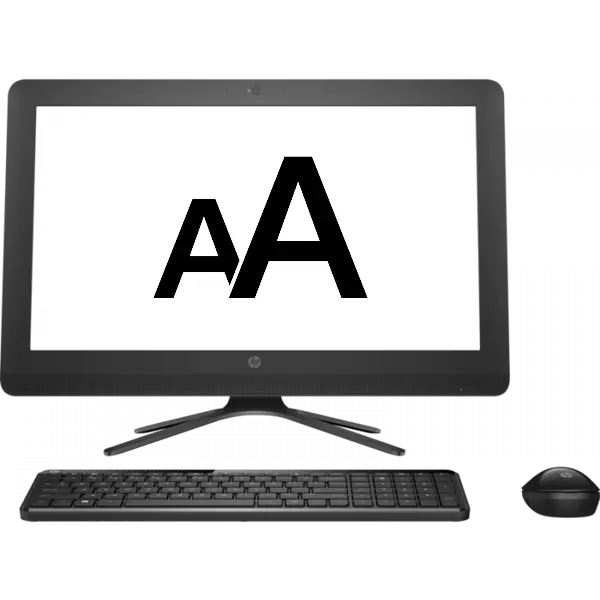 Hoe het lettertype op het computerscherm te verhogen