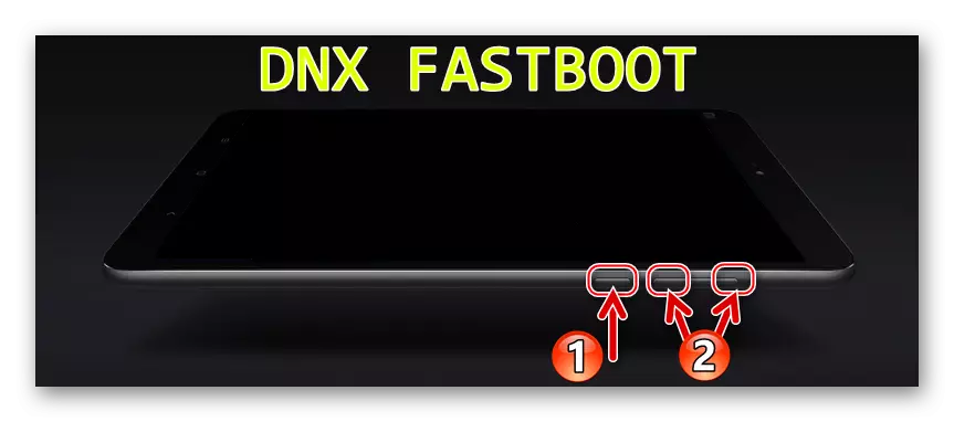 Xiaomi Mipad 2 DNX FastBoot موڈ میں سوئچنگ