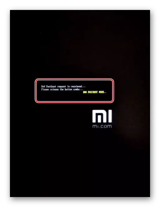 Xiaomi Mipad 2-Maschine im DNX Fastboot-Modus