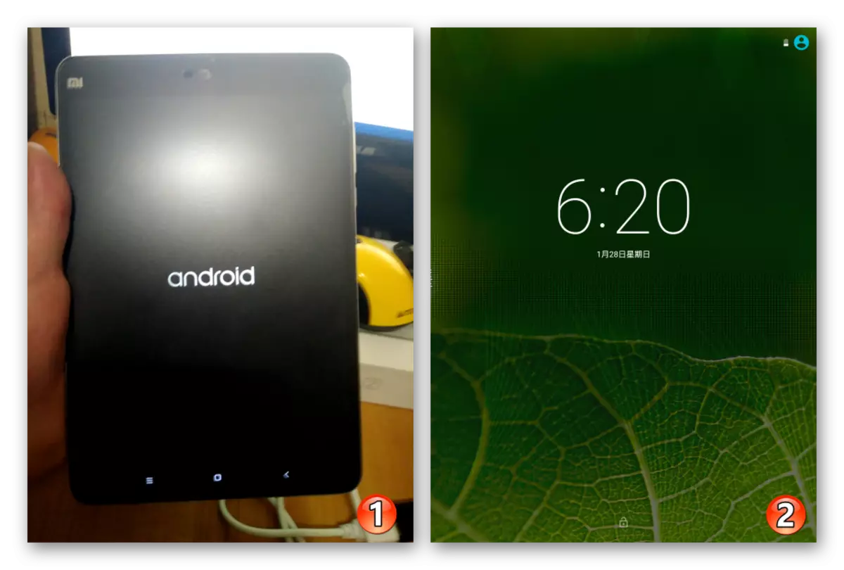 Xiaomi Mipad 2 käynnissä puhdas Android firmware jälkeen