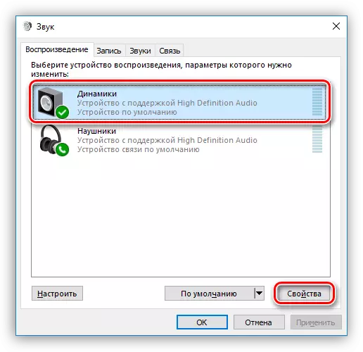 Prejdite na vlastnosti reproduktorov v systéme Windows 10
