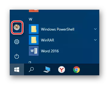 Menuya çalakiyê ya hesabê li ser Windows 10 veke