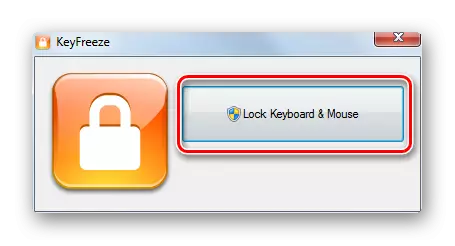 Paganahin ang lock ng keyboard sa programa ng keyfreeze 7.