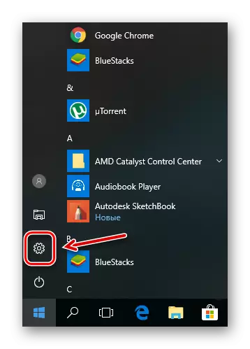 Mga setting sa butones sa Start Menu sa Windows 10