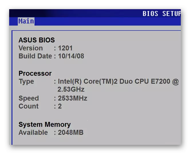 Proces výpočtu počtu RAM na počítači cez BIOS