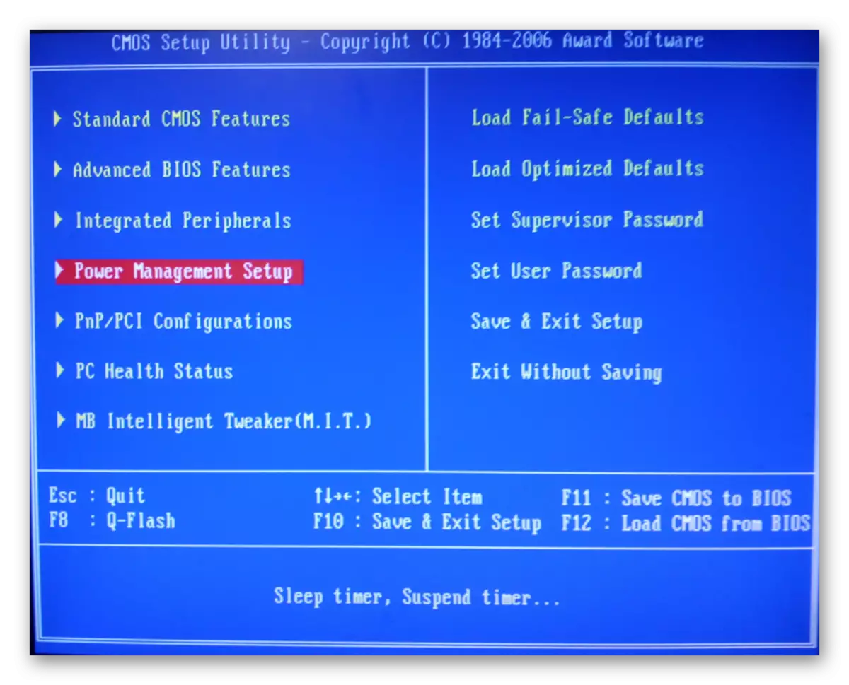 Rekenaar Power Management BIOS