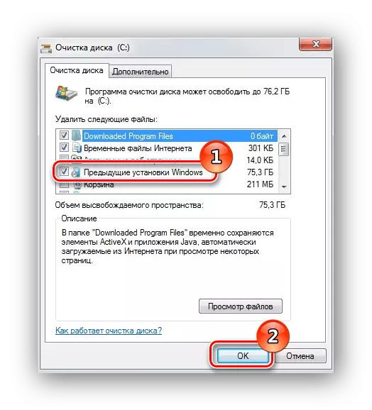 Delete windows Old Folder uchishandisa iyo System Utility muWindows 7