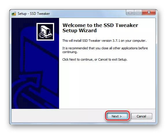 SSDTWeaker o'rnatish ustasi Windows 7-dagi xushbo'y hidi