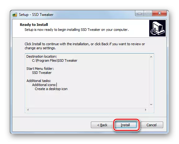 Pokretanje instalacije aplikacije u programu SSDTWEKER Program Instalacija čarobnjaka u sustavu Windows 7