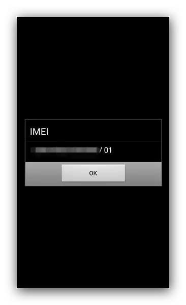 Número IMEI que muestra la prueba de Android