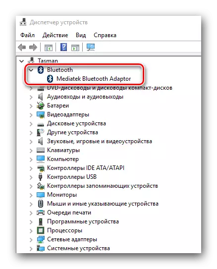 Adaptador Bluetooth en Windows 10 Device Manager