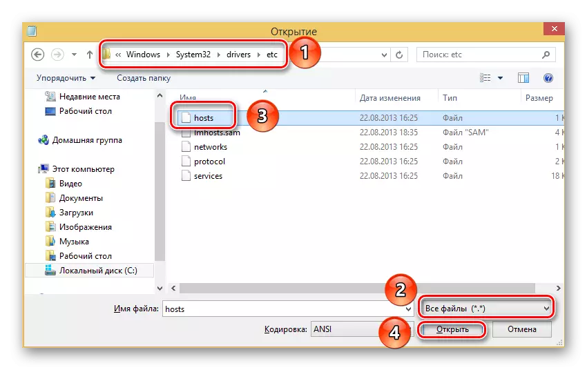 Buka file host dina notepad atas nama administrator