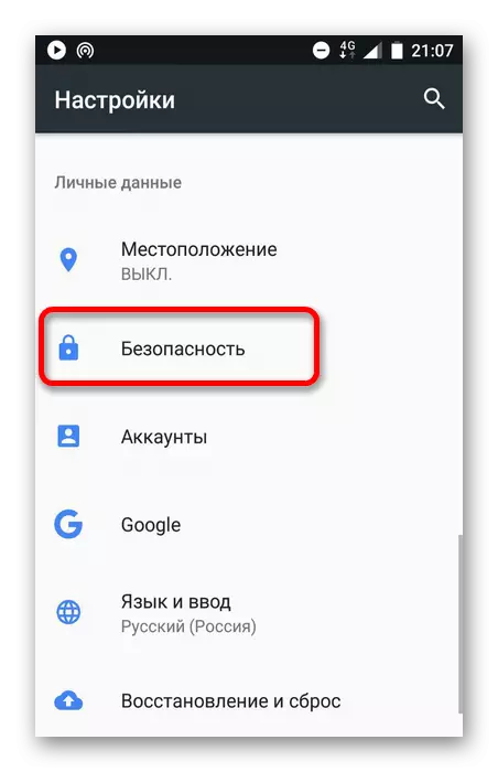 Mở phần bảo mật cho Android