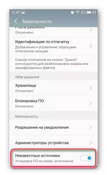 Instalace podle zdrojů třetích stran Android