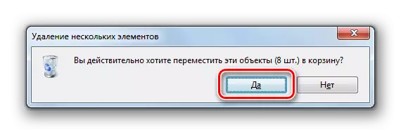 Confirmation of deleting the contents of the SoftwaredistRibution folder in the Windows 7 dialog box