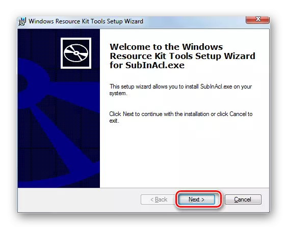 Maligayang pagdating Window Wizard Installation Utility Subincl sa Windows 7.