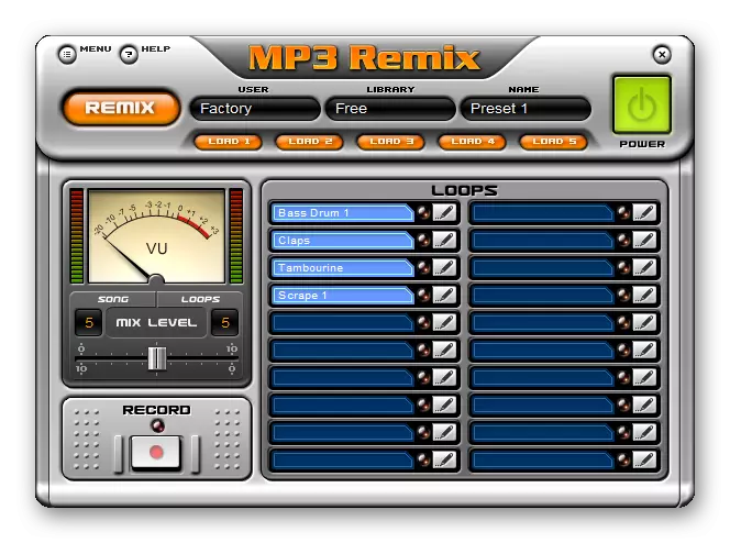 Mpango wa kujenga remixes mp3 mixer.