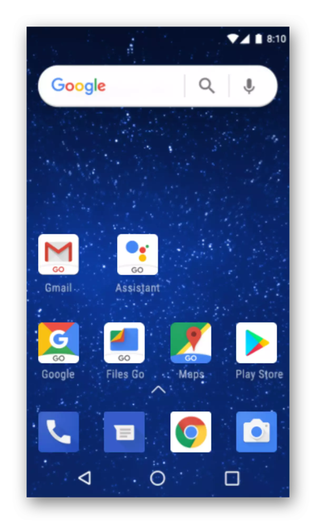 Escritorio nuevo OS de Google - Android Go