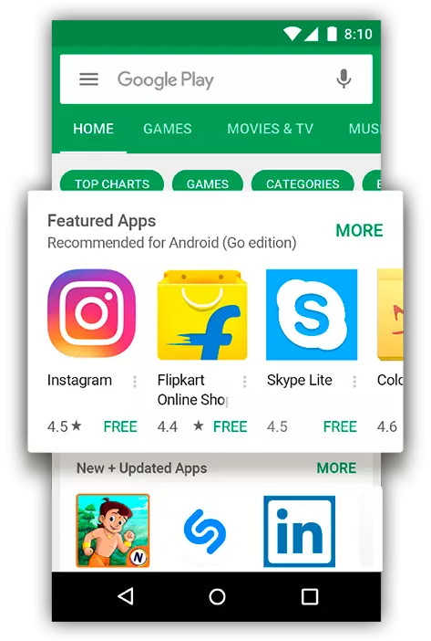 Android Go க்கு Google Play Market