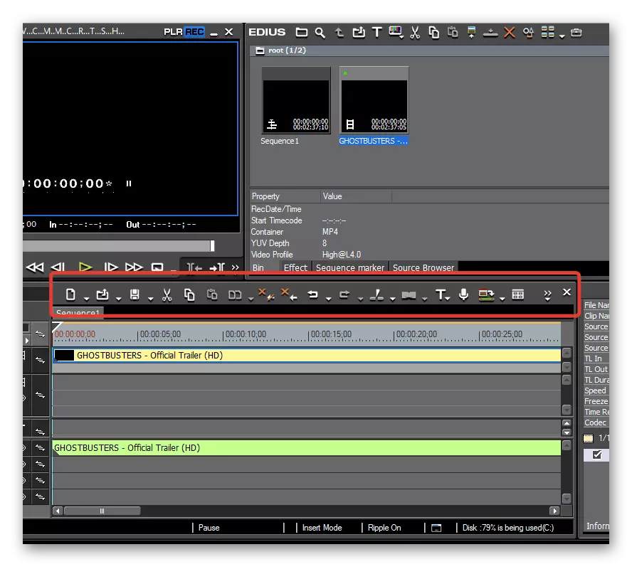 Media-verwerking in Edius Video-editor