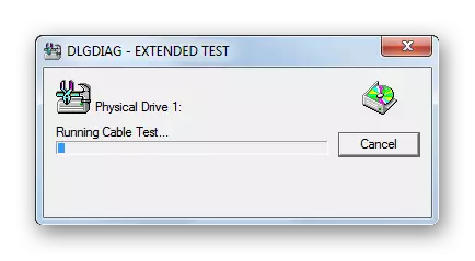 Test procedure Extended Test hard disk in the Western Digital Data Lifeguard Diagnostic