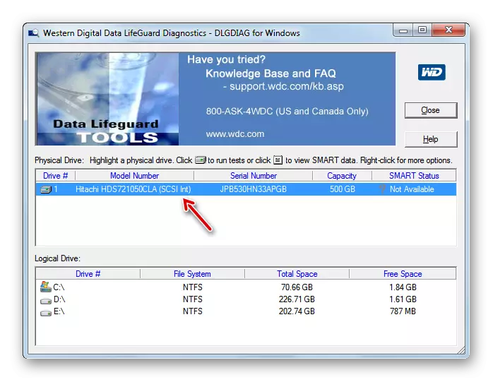 ข้อมูลพื้นฐานเกี่ยวกับฮาร์ดดิสก์ในการวินิจฉัย LifeGuard Digital Digital Western Digital