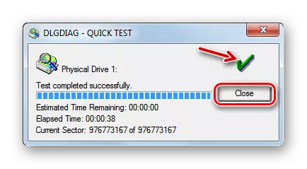 Testprozedur Quick Test Harddisk ass gutt an der westlecher Digital Digitguard diagnostesch ofgeschloss