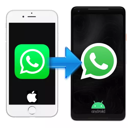 WhatsApp tērzēšanas pārskaitījums ar iPhone uz Android