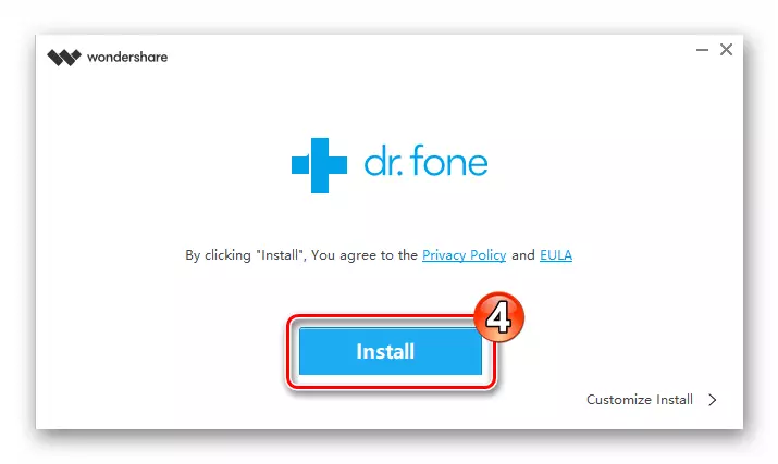 Installing Dr.Fone WhatsApp Transfer from Wondershare