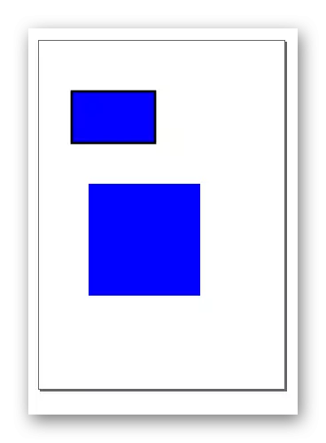 Un esempio di rettangolo disegnato e quadrato in Inkscape