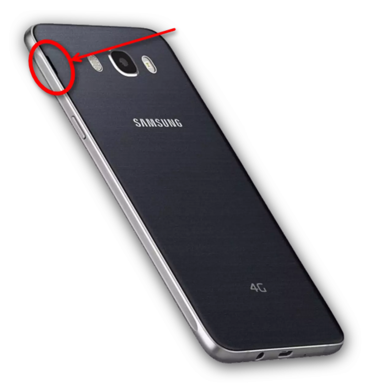 Samsung smartphone kufungua grooves.