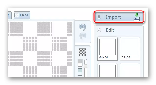 Importujte obrázok, aby ste vytvorili ikonu v editore X-Icon