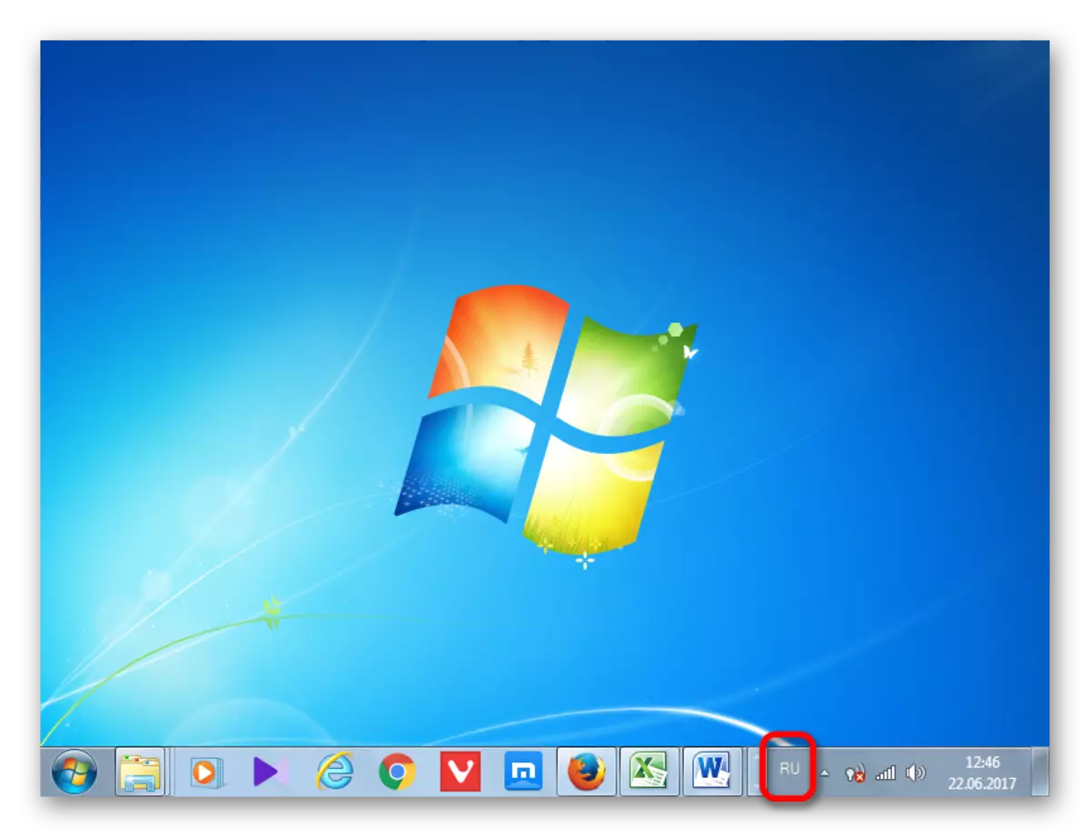 Panneau de langue sur la barre des tâches dans Windows 7