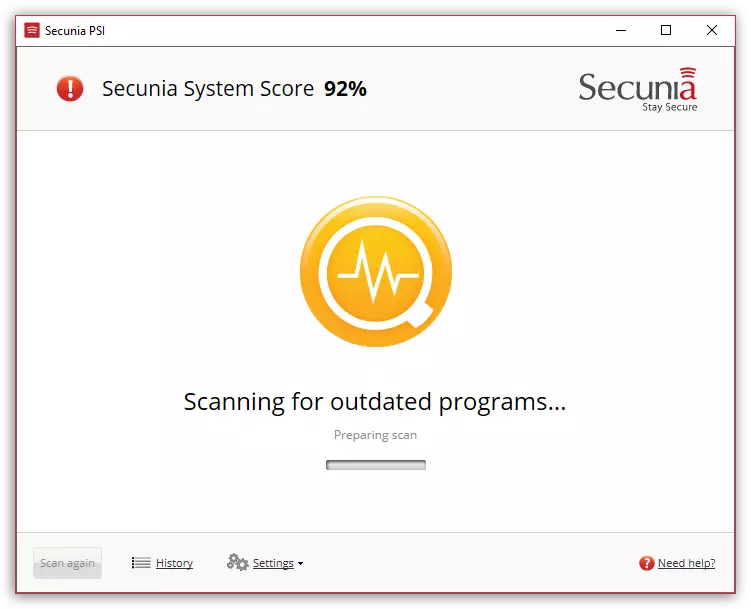Потражите ажурирања софтвера помоћу Сецуниа ПСИ-а