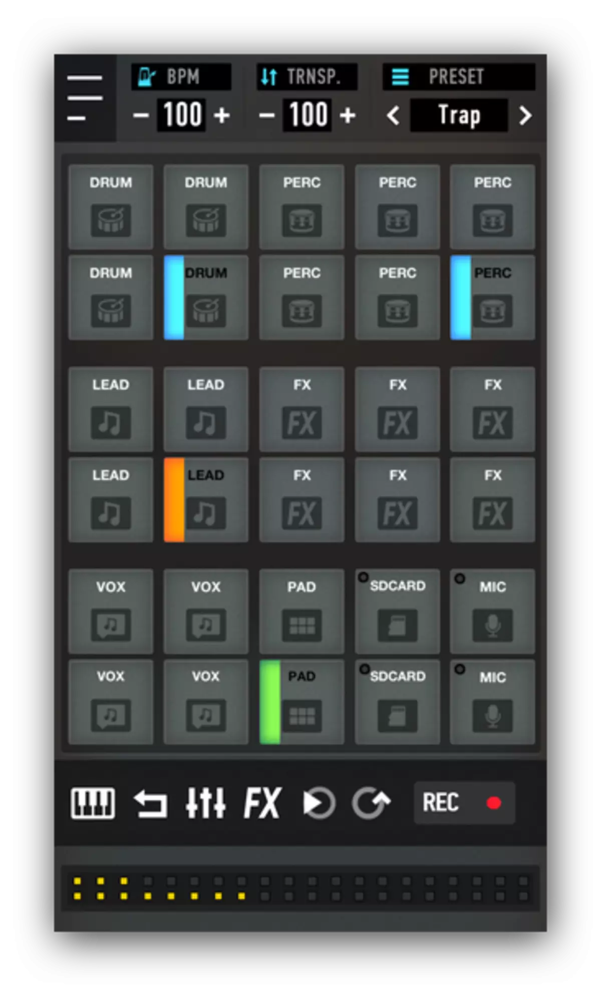 Mixpads中的許多工具