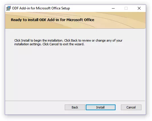 I-install ang Add-in para sa pag-setup ng Microsoft Office.