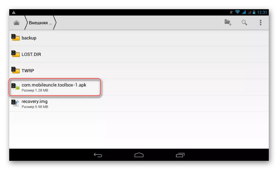 Lenovo IDEATAB A3000-H TWRP Start Mobiluncle Tools Installation