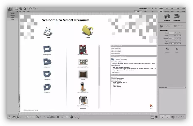 Πρόγραμμα υπολογισμού πλακιδίων Visoft Premium