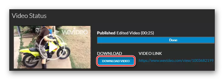 Muat turun fail video yang sedia dengan WEVIDEO