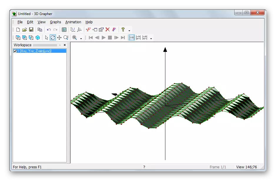 Programo por konstruado de grafikaĵoj de funkcioj 3D-grapher