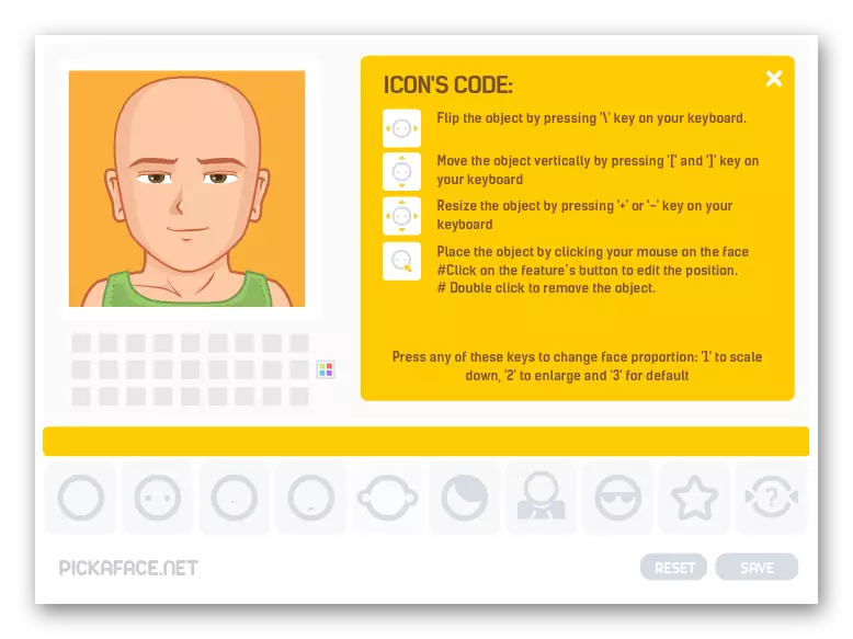 Interface fan 'e online hân tekene avatars pcculaface