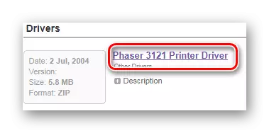 Xerox Phaser 3121_007 Drivernavn