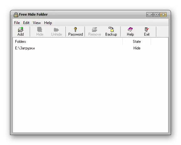 Hide Folder hogar libre de software para ocultar carpetas